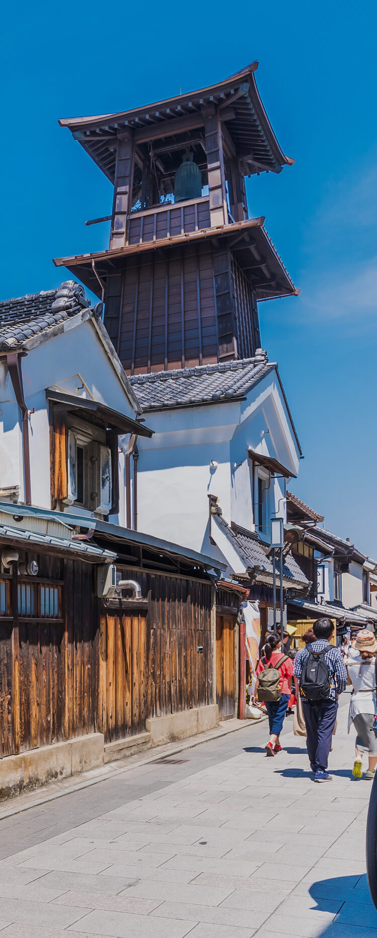 川越一番街商店街の風景
